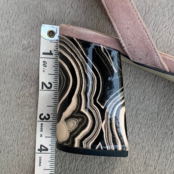 Sacha London Genuine Suede Platform Heel Sandals Sz 7.5 - Picture 13 of 16